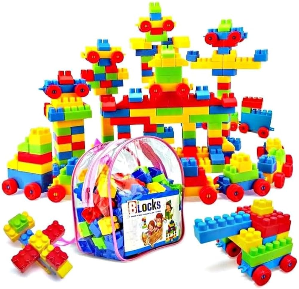 Creative Building Blocks Toys For Kids - 52 PCS - Multi-color