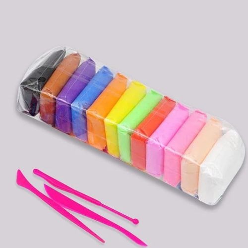 Color Craft Air Clay Studio - 12 Differents Colorful